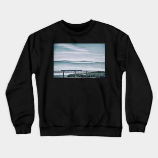 A Train crosses a section of the Forth Rail Bridge- Scotland Crewneck Sweatshirt